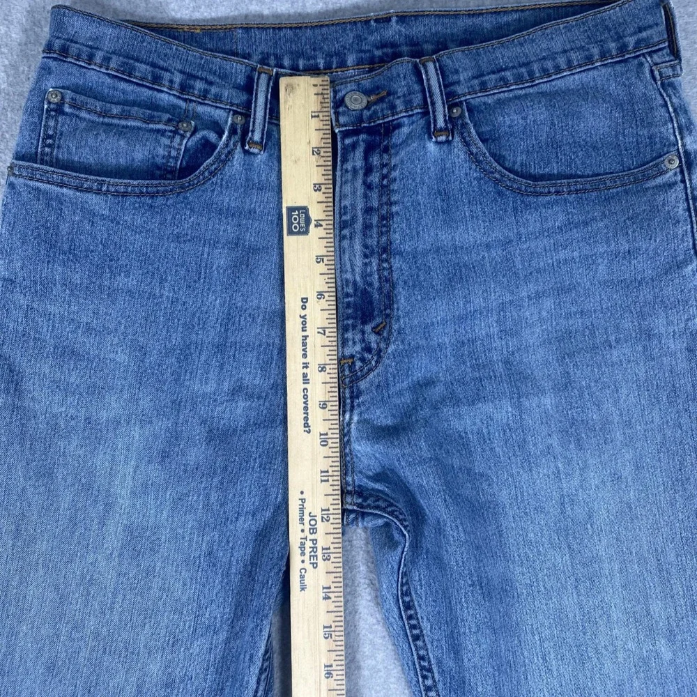 Levi's 505 Regular Fit Jeans Mens 34x34 Blue Straight Leg Stretch Denim